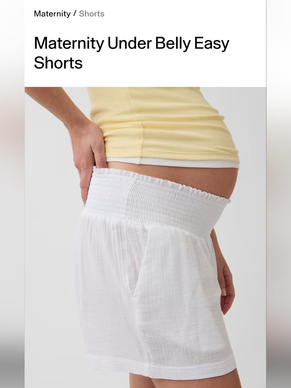 Gap Maternity Shorts Green